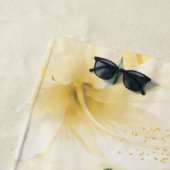 Serviette De Plage Monographie du couple nid d'abeilles jaune (En situation)