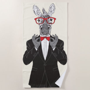 Serviette De Plage Monsieur de zèbre