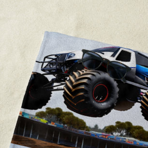 Serviette De Plage Monster Truck Launch,