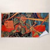 SERVIETTE DE PLAGE MONSTRE DE COMBAT SAMURAI (Devant)