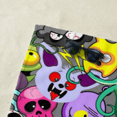 Serviette De Plage Monstres caractères mignons Motif d'Halloween (En situation)