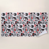 Serviette De Plage Monstres et citations étranges (Devant)