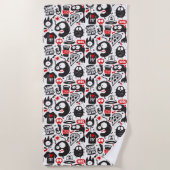 Serviette De Plage Monstres et citations étranges (Devant)