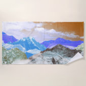 Serviette De Plage Montagnes (montage photo) 2 (Devant)