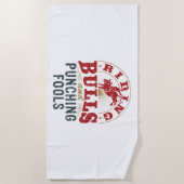 Serviette De Plage Monter des taureaux et Punching des Fools (Devant)