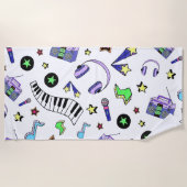 Serviette De Plage Montez la musique (Devant)