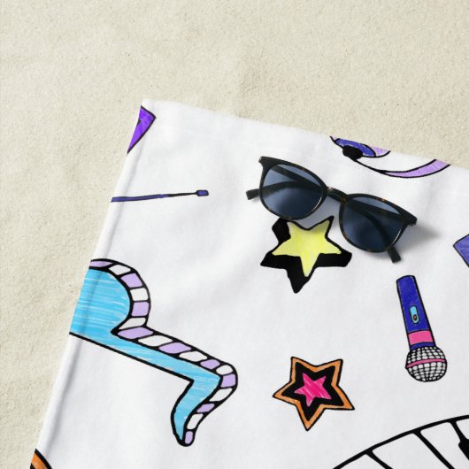 Serviette De Plage Montez la musique (En situation)