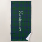 Serviette De Plage Montgomery Tartan Plaid Beach Towne (Devant)