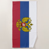 Serviette De Plage Montrez vos couleurs - Russie (Devant)