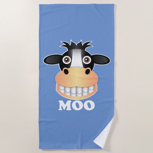 Serviette De Plage Moo - Beach Towel (Devant)