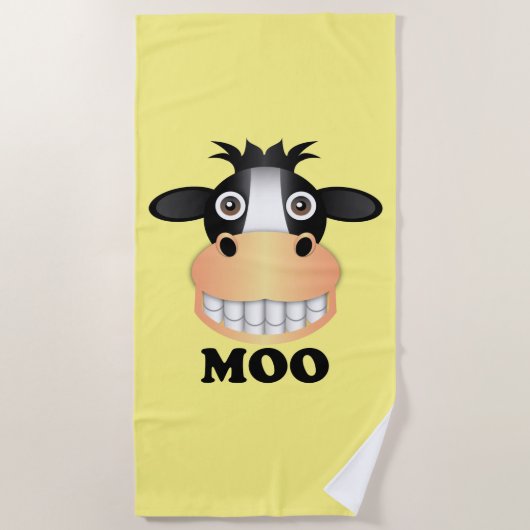 Serviette De Plage Moo - Beach Towel (Devant)