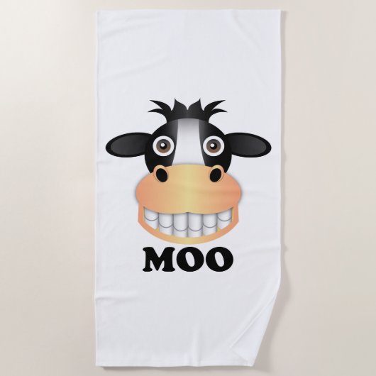 Serviette De Plage Moo - Beach Towel (Devant)