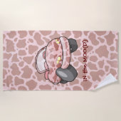Serviette De Plage Moo Car (Devant)