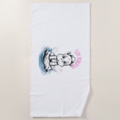 Serviette De Plage MOO-DENG Collection - Conception audacieuse et int (Devant)