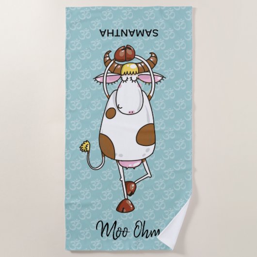 Serviette De Plage Moo Ohm Cow (Devant)