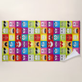 Serviette De Plage Moods and Emoticons (Devant)