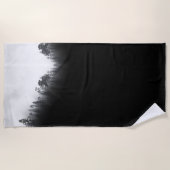 Serviette De Plage Moody Forest Douche rideau (Devant)