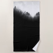 Serviette De Plage Moody Forest Douche rideau (Devant)