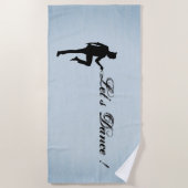 Serviette De Plage Moonwalk Dancer Blue (Devant)