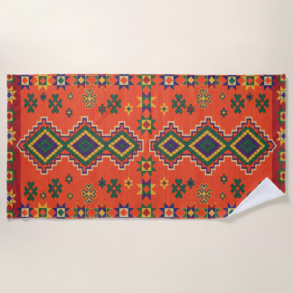 Serviette De Plage Moroccan Harmony in Orange