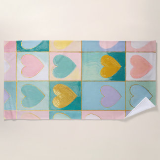 Serviette De Plage Mosaic of Affection