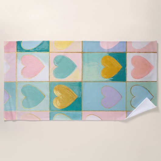 Serviette De Plage Mosaic of Affection (Devant)