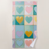 Serviette De Plage Mosaic of Affection (Devant)