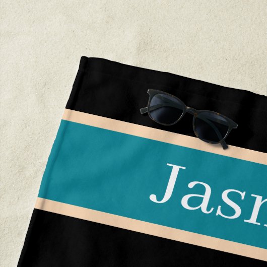 Serviette De Plage mot de vie de lac mignon (En situation)