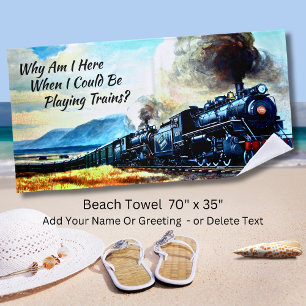 Serviette De Plage Moteurs de locomotives à vapeur 