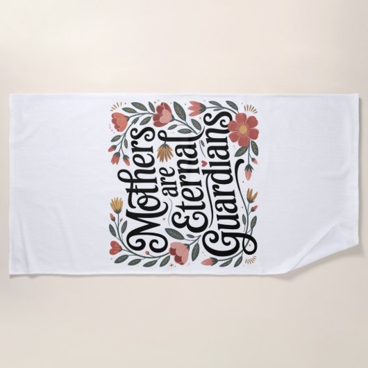 Serviette De Plage Mothers Are Eternal Guardians (Devant)