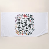 Serviette De Plage Mothers Awaken Potential Within Us (Devant)