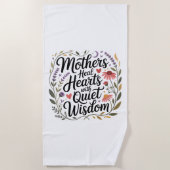 Serviette De Plage Mothers Heal Hearts With Quiet Wisdom (Devant)