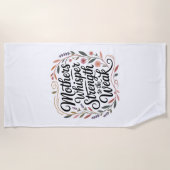 Serviette De Plage Mothers Whisper Strength To The Weak (Devant)