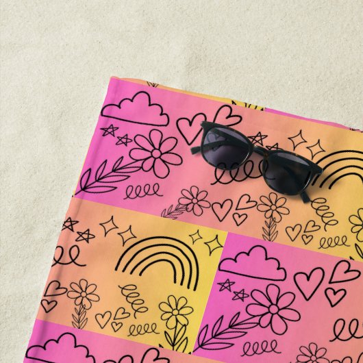 Serviette De Plage motif (En situation)
