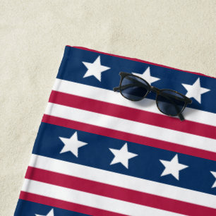 Serviette De Plage Motif 3 - Drapeau américain