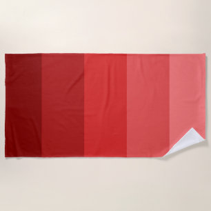 Serviette De Plage Motif à bandes rouges