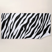 Serviette De Plage Motif à bandes Zebra (Devant)