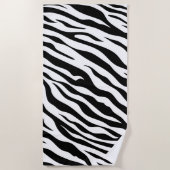 Serviette De Plage Motif à bandes Zebra (Devant)