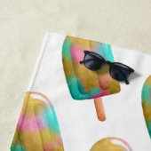 Serviette De Plage Motif à la mode avec Monogram (En situation)