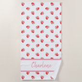 Serviette De Plage Motif à la mode pour filles (Devant)