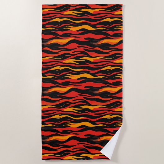 Serviette De Plage Motif Abstrait (Devant)