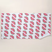 Serviette De Plage Motif Abstrait de pastèque (Devant)