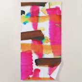 Serviette De Plage Motif Abstrait dynamique dans l'art (Devant)