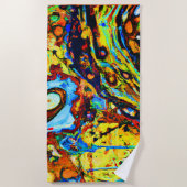 Serviette De Plage Motif Abstrait Époustouflant (Devant)