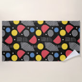Serviette De Plage Motif Abstrait géométrique (Devant)