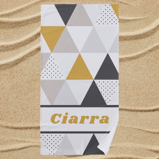 Serviette De Plage Motif Abstrait moderne et élégant