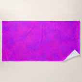 Serviette De Plage Motif Abstrait Rose Violet (Devant)