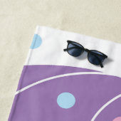 Serviette De Plage Motif abstrait tendance dans les couleurs violet e (En situation)