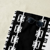 Serviette De Plage Motif africain Ebony Rhythm (En situation)