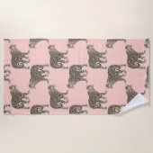 Serviette De Plage Motif animal chic et branché Leopard (Devant)